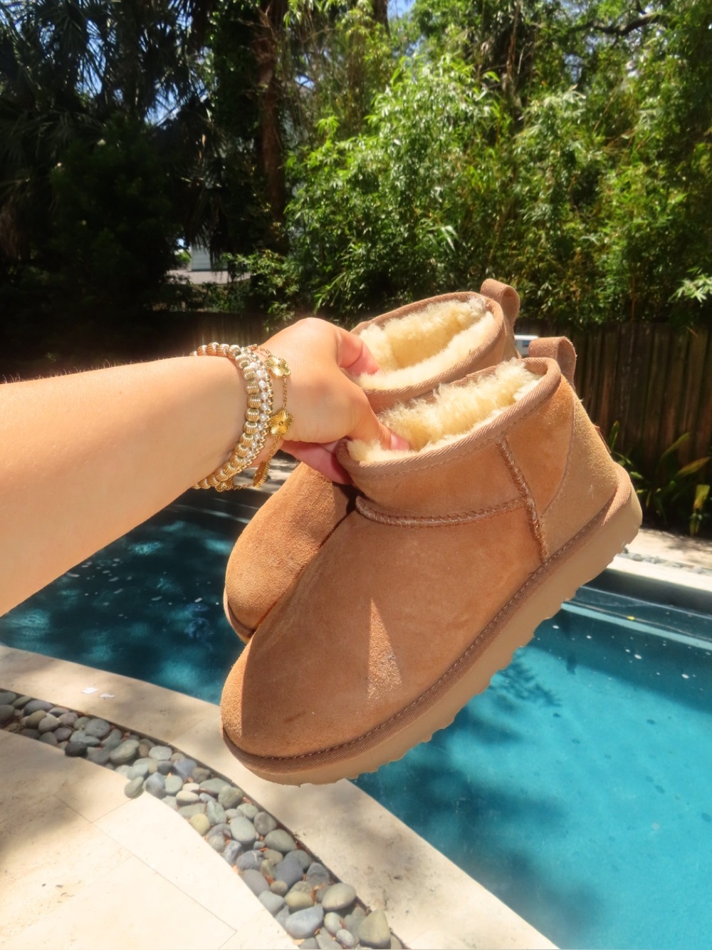 UGG Chestnut Short Suede Booties